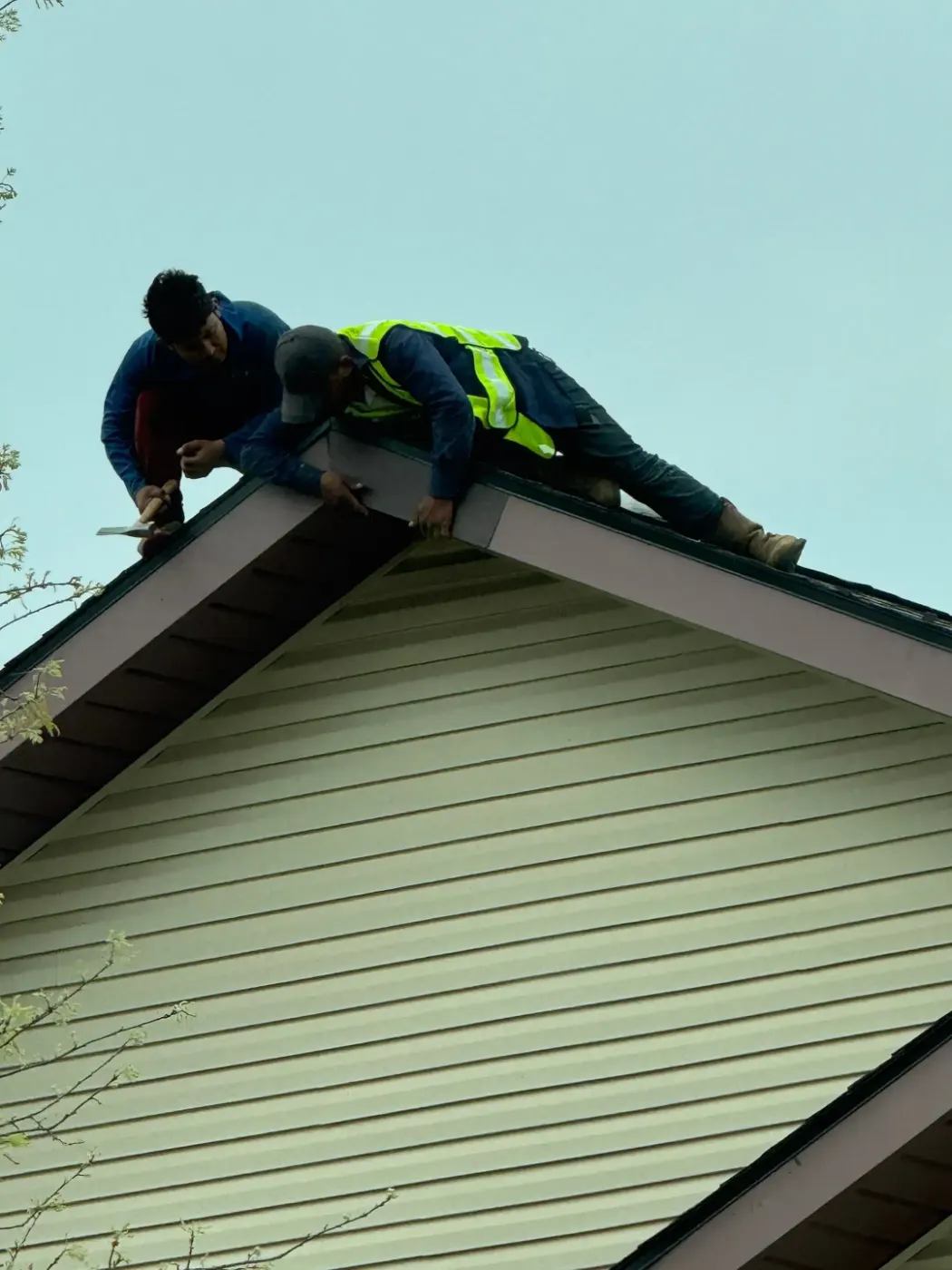 Flashing and seam work in Michigantown